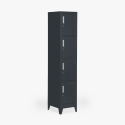Metalen locker met 4 vakken en slot 38x45x190 cm Stromboli Verkoop
