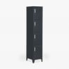 Metalen locker met 4 vakken en slot 38x45x190 cm Stromboli Verkoop