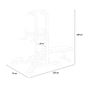 Power Tower multifunctionele bank fitnessstation Yurei Model