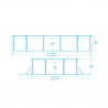Bovengronds ovaal zwembad 56369 Bestway Hydrium 610x360x120 cm Model