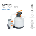 Pompe filtre à sable 11.355 lt/h de piscine Bestway 58486 Flowclear Dimensions