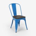 table rectangulaire 120x60 + 4 chaises en acier de style industriel Lix et bois ralph 
