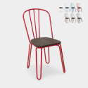 Industriële stalen stoelen voor bars en keukens Ferrum Voorraad