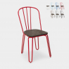Industriële stalen stoelen voor bars en keukens Ferrum Voorraad