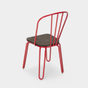Lix stoelen van hout en staal in industriële stijl ferrum 