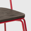 Industriële stalen stoelen voor bars en keukens Ferrum 
