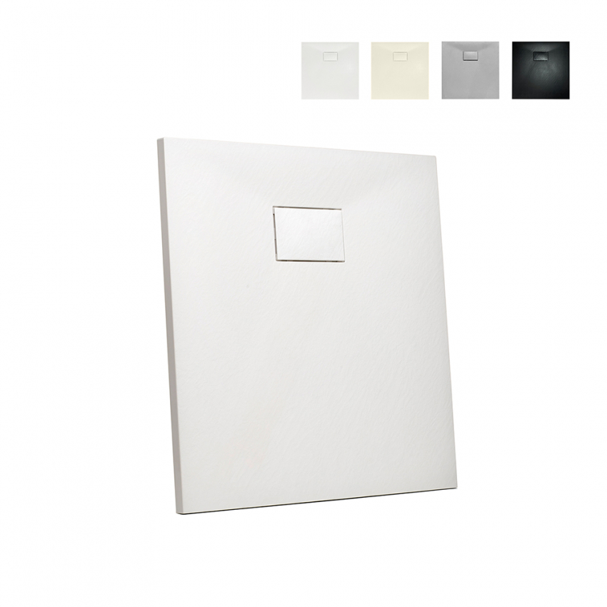 Vierkante douchebak 80x80 cm voor een moderne badkamer Stone Voorraad Vierkante douchebak 80x80 cm voor een moderne badkamer Stone Voorraad