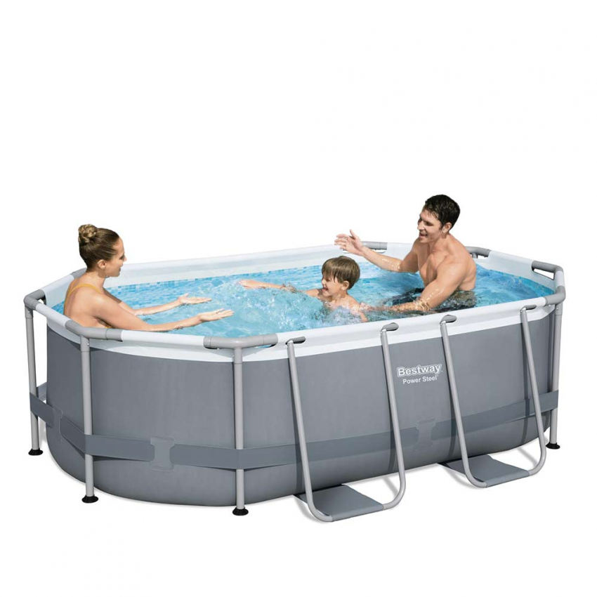Bovengronds ovaal zwembad 5614A Bestway Power Steel 305x200x84 cm Aanbieding Bovengronds ovaal zwembad 5614A Bestway Power Steel 305x200x84 cm Aanbieding