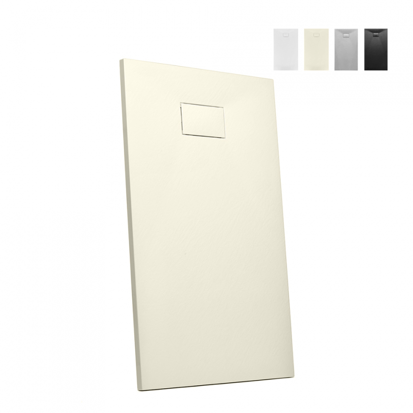Receveur de douche 140x90 à l'italienne rectangulaire design moderne Stone Choix Receveur de douche 140x90 à l'italienne rectangulaire design moderne Stone Choix
