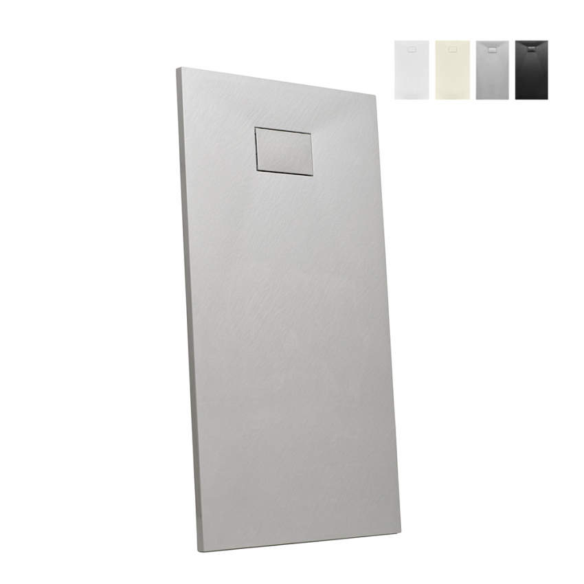 Receveur de douche à l'italienne rectangulaire en résine 160x80 Stone Promotion Receveur de douche à l'italienne rectangulaire en résine 160x80 Stone Promotion