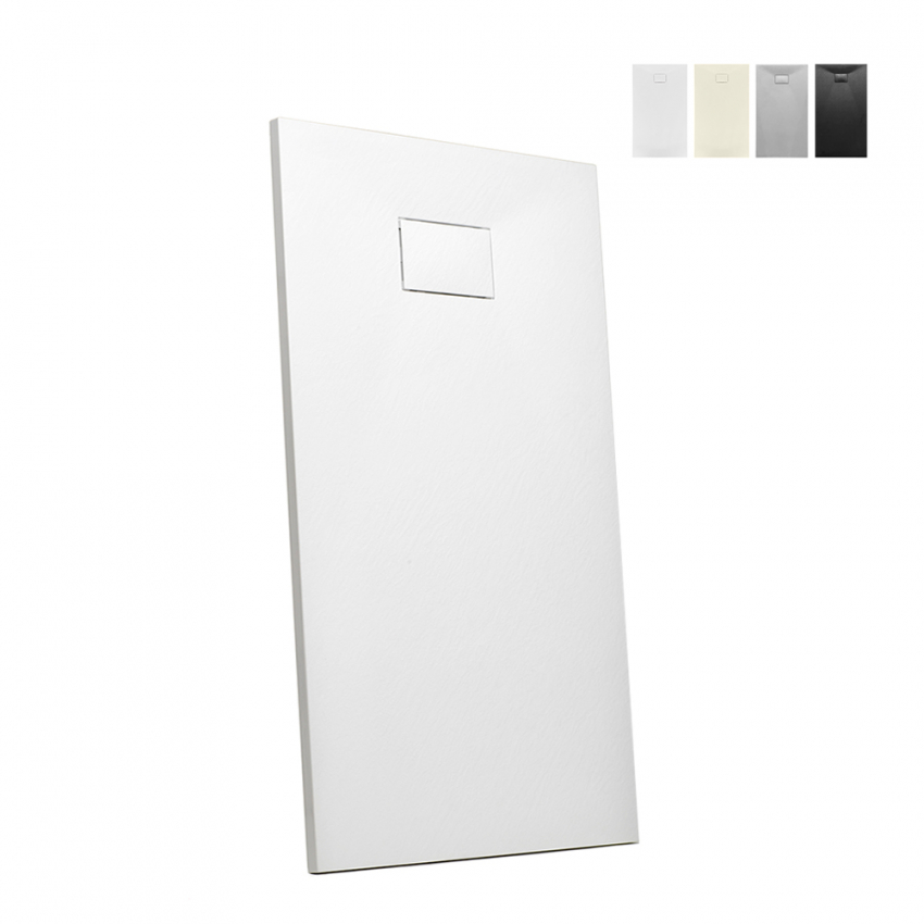 Receveur de douche à l'italienne rectangulaire en résine 150x70 Stone Promotion Receveur de douche à l'italienne rectangulaire en résine 150x70 Stone Promotion
