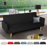 3-zits stoffen slaapbank Perla in Scandinavische design 