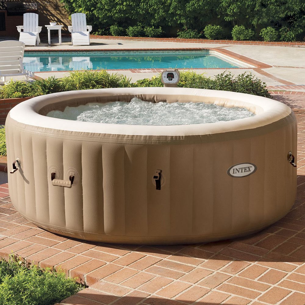 Intex Hydromassage Jacuzzi Gonflable Bubble De Forme Ronde 196x71