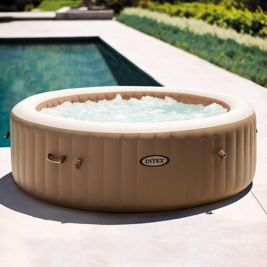Opblaasbare whirlpool Intex 28428 Bubble Massage Pure Spa 216x71 cm Aanbieding