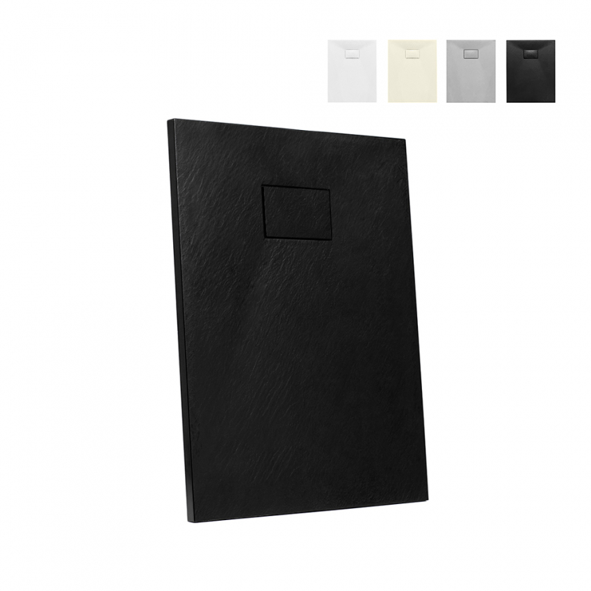 Receveur de douche rectangulaire en résine 90x70 Stone Receveur de douche rectangulaire en résine 90x70 Stone