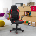 Ergonomische kunstleren bureaustoel met sportief racedesign Aragon Fire Verkoop