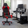 Comfortabele Bureaustoel voor Gaming met Kussen Fire Verkoop