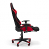 Chaise de bureau gaming Fauteuil design moderne avec coussins et accoudoirs Misano Fire Réductions
