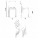 18 transparante B-Side Grand Soleil stoelen  