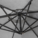 Parasol de jardin déporté 3x3m en aluminium pour jardin Paradise Noir Catalogue