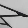 Marte Noir 3x3 square aluminium garden umbrella with central arm Catalogus