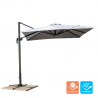 Parasol déporté de jardin 2.5 mètres carré en aluminium bar Paradise Remises