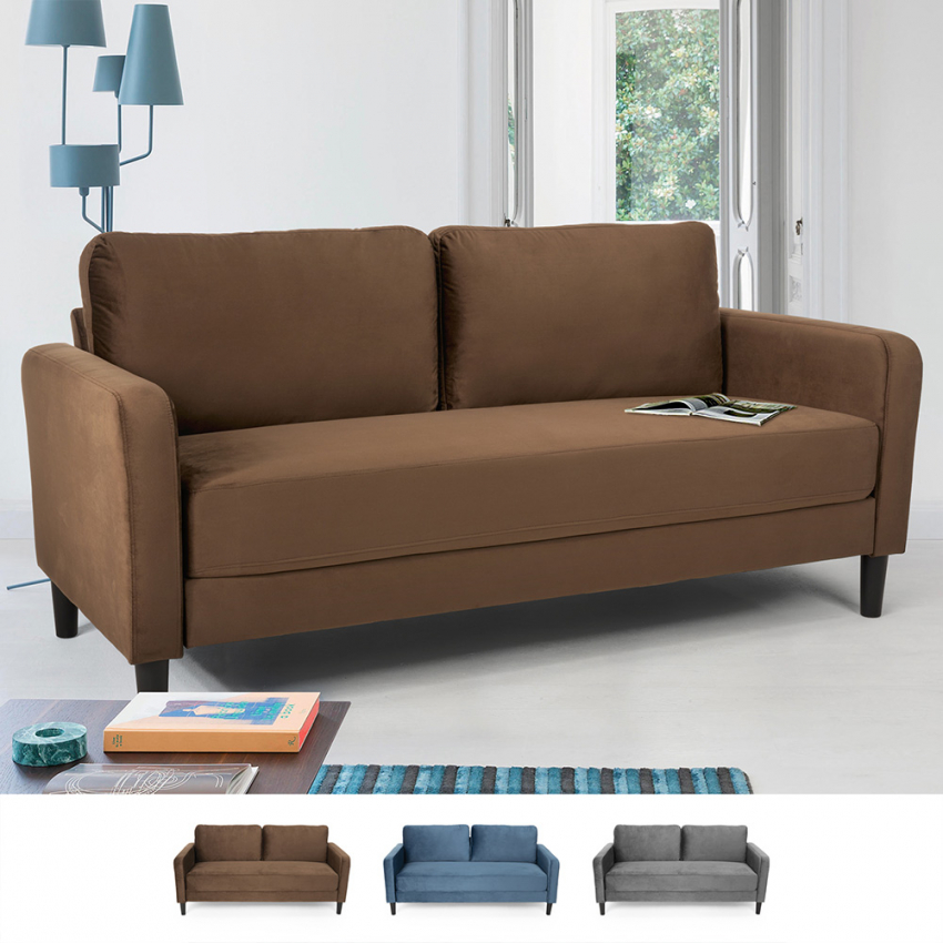 Canapé 3 places au design moderne pour chambre et salons en tissu Portland Achat