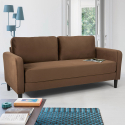 Canapé 3 places au design moderne pour chambre et salons en tissu Portland 