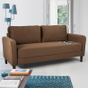 Canapé 3 places au design moderne pour chambre et salons en tissu Portland 