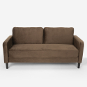 Canapé 3 places au design moderne pour chambre et salons en tissu Portland 