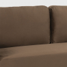 Canapé 3 places au design moderne pour chambre et salons en tissu Portland 