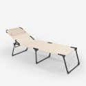 Transat de plage pliant bain de soleil en aluminium Mauritius Remises