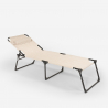Transat de plage pliant bain de soleil en aluminium Mauritius Remises