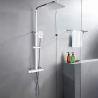Stainless steel Thermostatic Shower Column with mixer tap and hand shower Saturnia Aanbieding