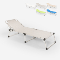 Opvouwbare aluminium ligstoel voor strand en tuin Seychelles 
