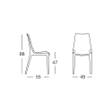 Modern design chairs for kitchen bar restaurant Scab Vanity Kortingen
