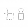 Modern design stapelbare stoel Scab Gio Korting