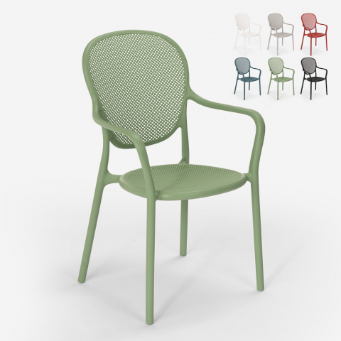 Moderne ontwerp polypropyleen stoel voor keuken bar restaurant buiten CLARA Aanbieding