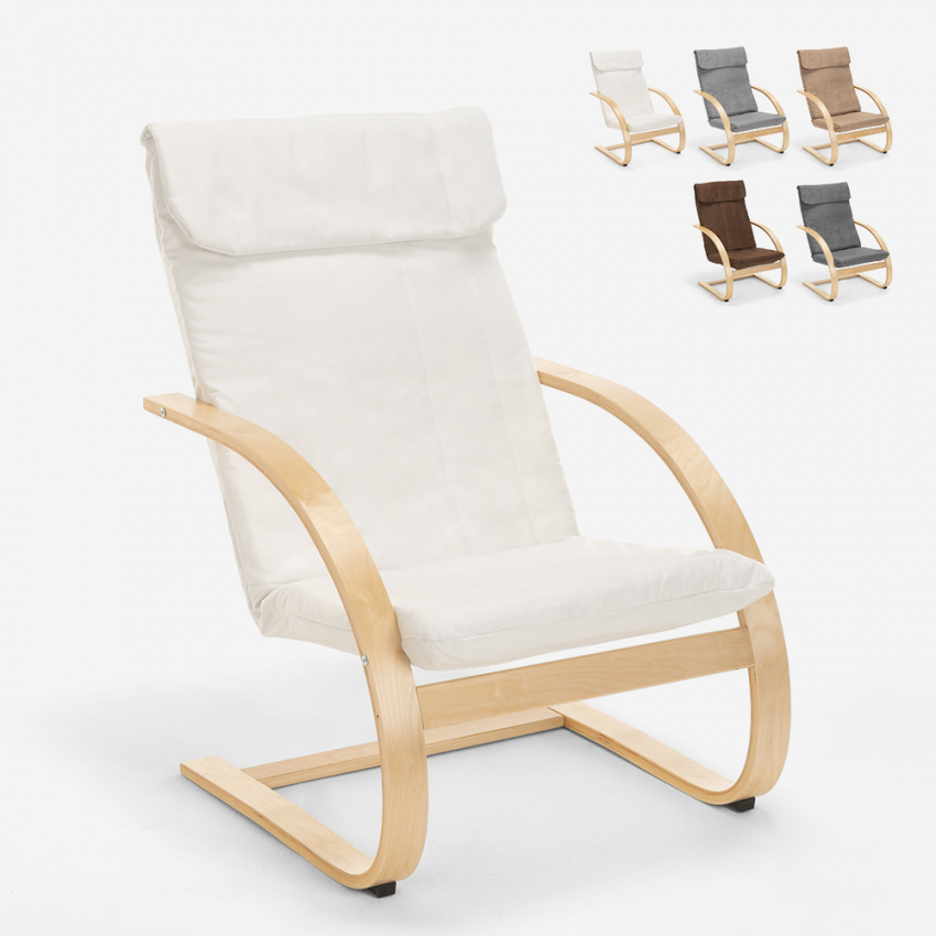 Ergonomische houten fauteuil Aarhus in Scandinavisch design  Verkoop