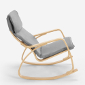 Ergonomische houten schommelstoelfauteuil met Scandinavisch design Aalborg 