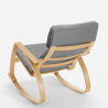 Ergonomische houten schommelstoelfauteuil met Scandinavisch design Aalborg 