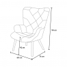 Design Fauteuil Stoel Patchwork Stof met Armleuningen Patchy Chic Korting