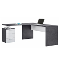 Modern corner desk 180x160 with 3 drawers New Selina Report Verkoop
