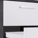 Modern corner desk 180x160 with 3 drawers New Selina Report Keuze
