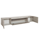 Modern TV cabinet with door and flap drawer 200cm Daiquiri Concrete L Korting