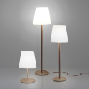 Modern design polyethylene wooden table/floor lamp Slide Ali Baba Wood Catalogus