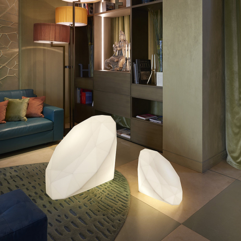 Modern design diamond floor lamp Slide Bijoux