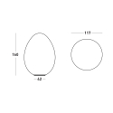 Lampadaire Egg design moderne Slide Dino Catalogue