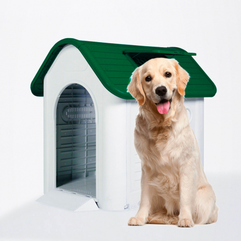 Chenil pour grands chiens en plastique, extérieur et intérieur du jardin Molly