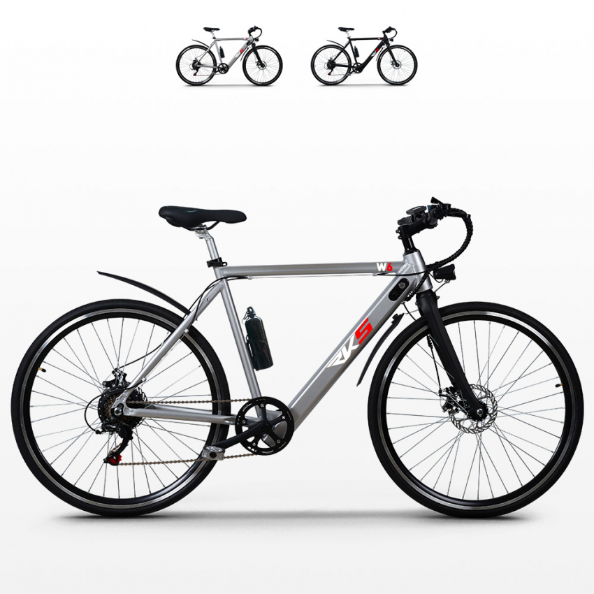 Elektrische fiets e-bike stadsfiets voor heren 250W Shimano W6 Aanbod